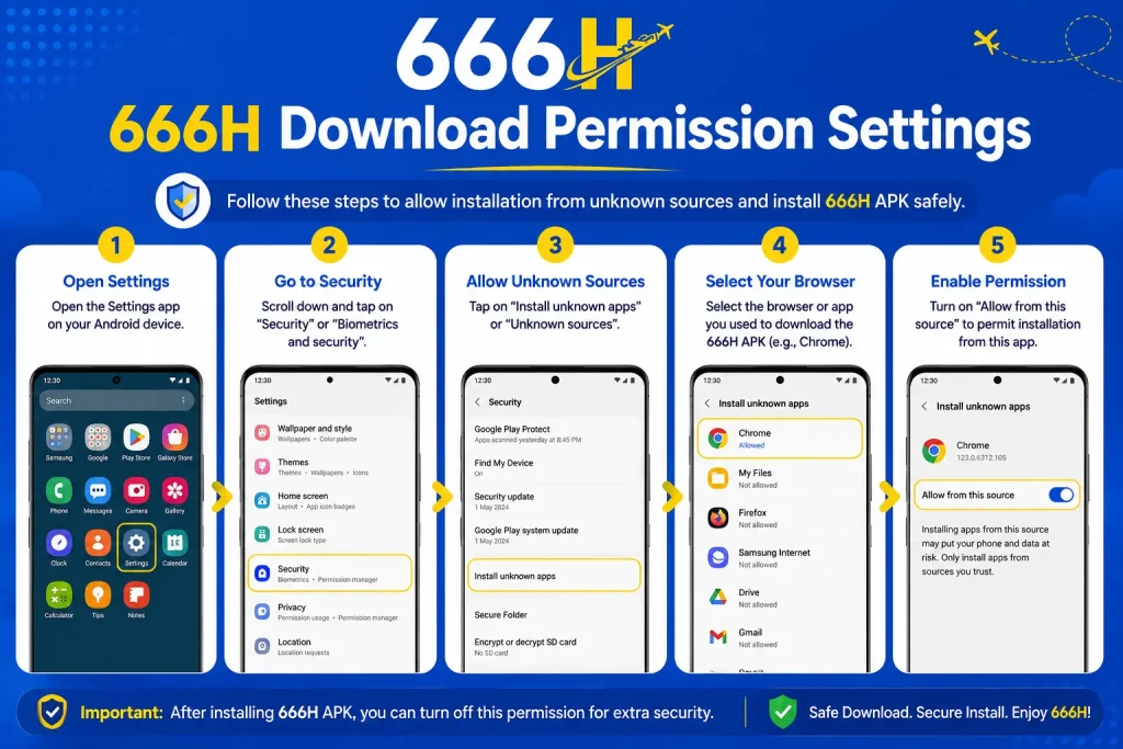 666H Download Permission Settings
