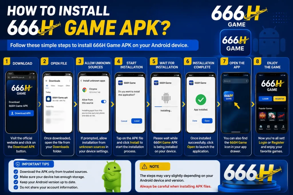 How to Install 666H Game APK?