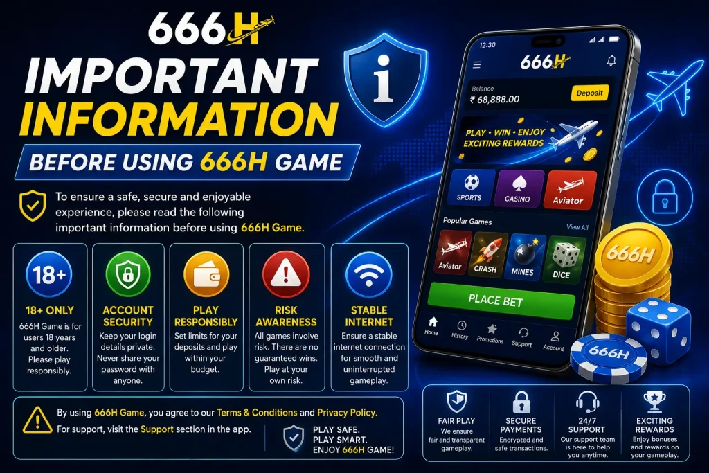 Important Information Before Using 666H Game