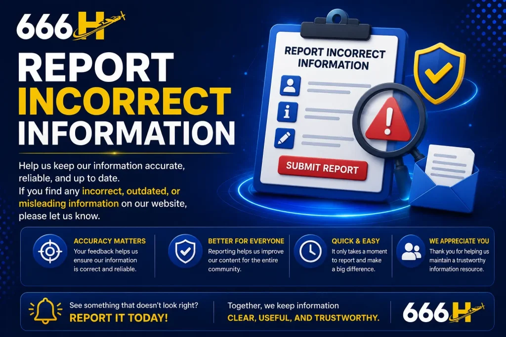 Report Incorrect Information