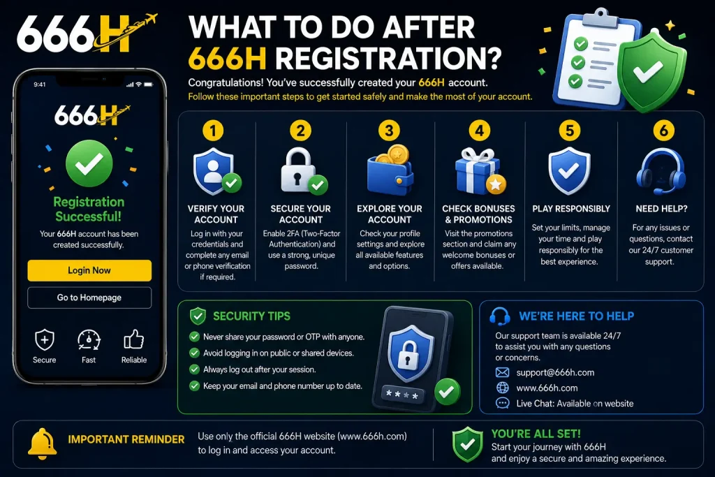 What to Do After 666H Registration?